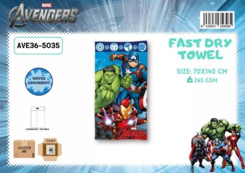 AVENGERS DISNEY TOWEL FAST DRY