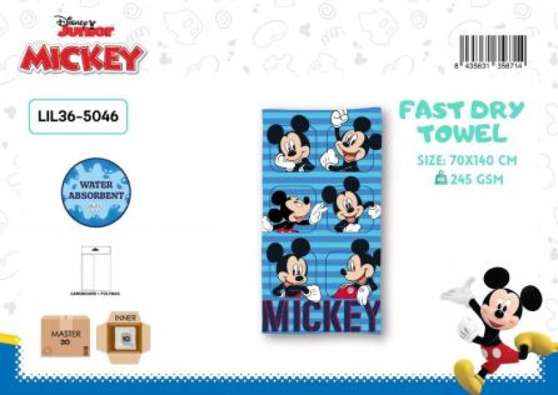 MICKEY DISNEY TOWEL FAST DRY