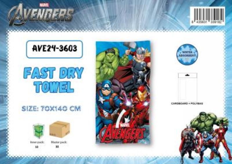 AVENGERS DISNEY TOWEL FAST DRY
