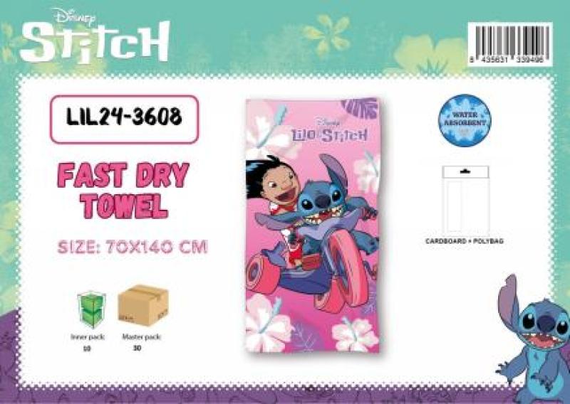 LIL AND STITCH TOWEL FAST DRY