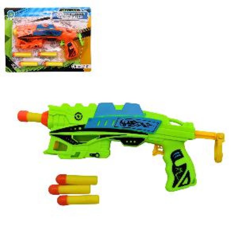 ARME PISTOLET FLECHES MOUSSE 22CM 3C