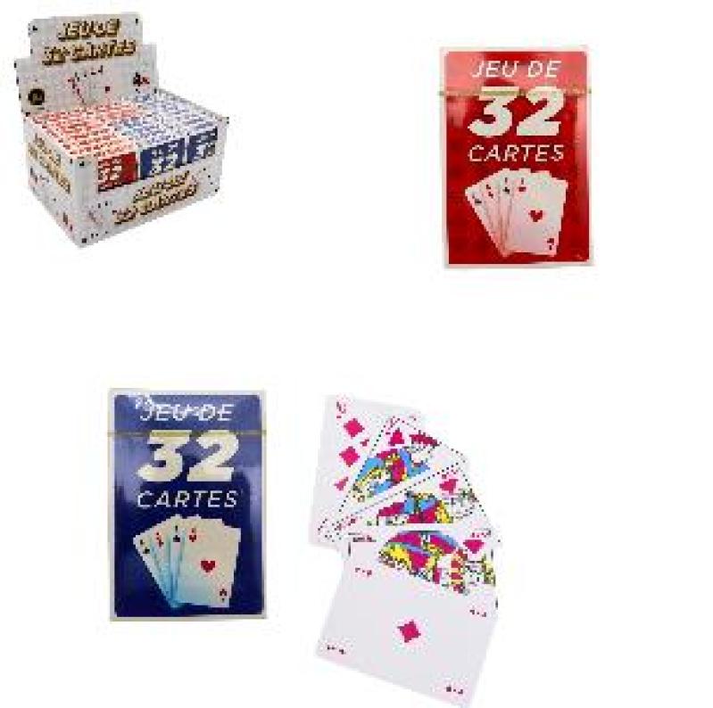 JEU CARTES 32 18X10CM 2C