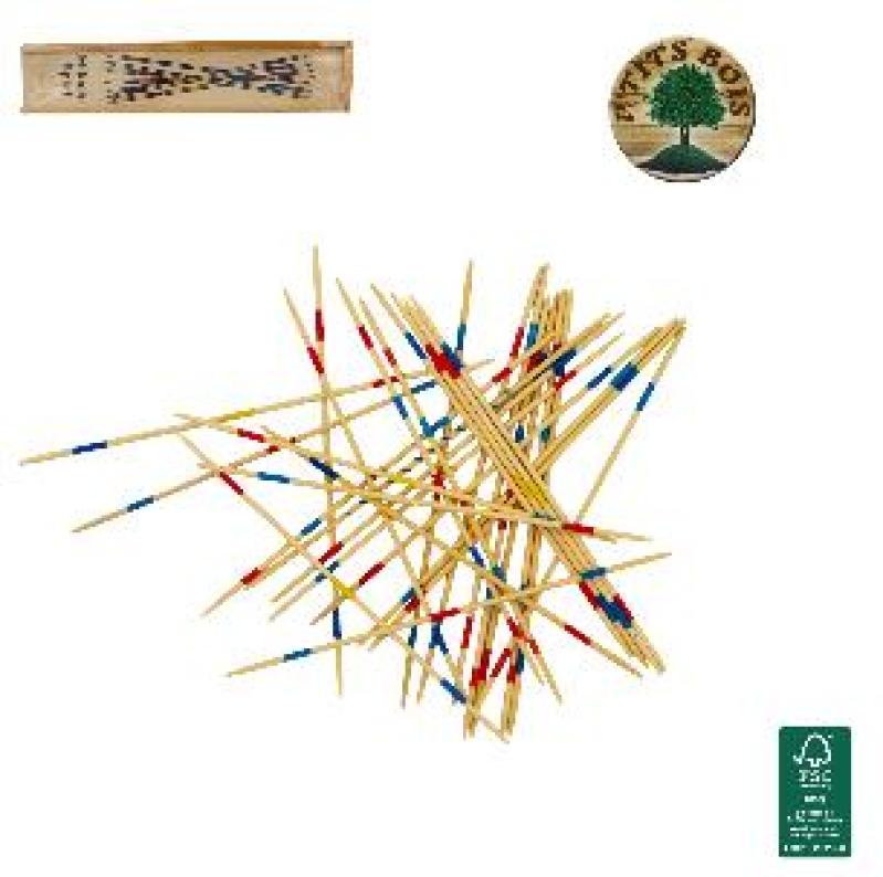 JEU BOIS MIKADO 19.5X4.5X2.5CM 31PCES