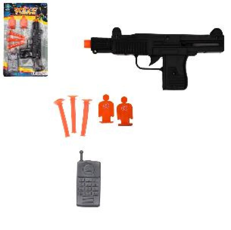 ARME PISTOLET 3FLECHES 20CM+CIBLES+ACC