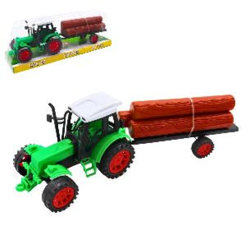 V.TRACTEUR 27CM+REMORQUE DE BOIS