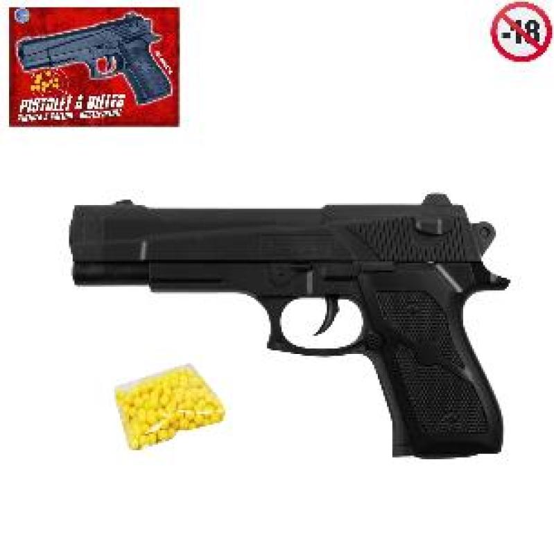 ARME PISTOLET+18 BILLES 19CM
