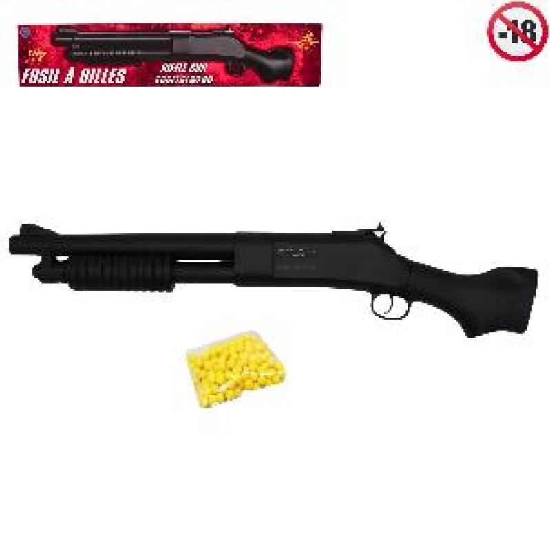 ARME FUSIL+18 BILLES POMPE 58CM