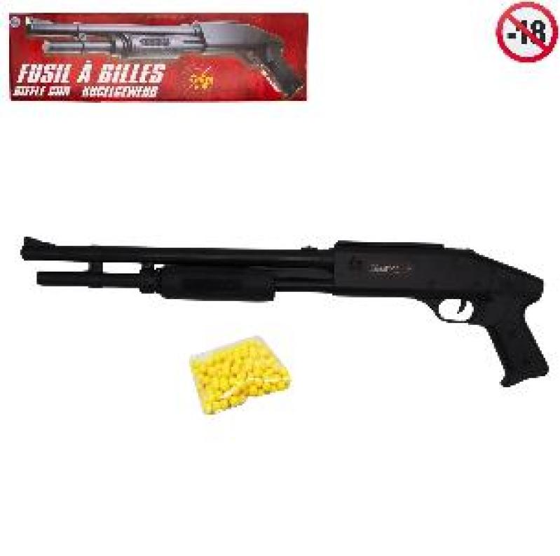 ARME FUSIL+18 BILLES POMPE 57CM
