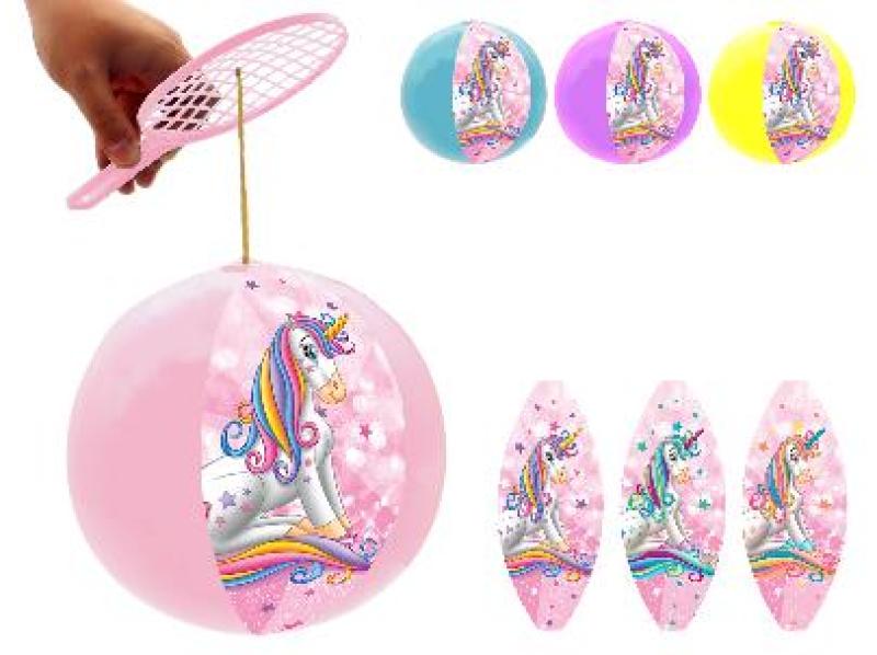 JEU TAPE BALLE 22CM LICORNE 4C