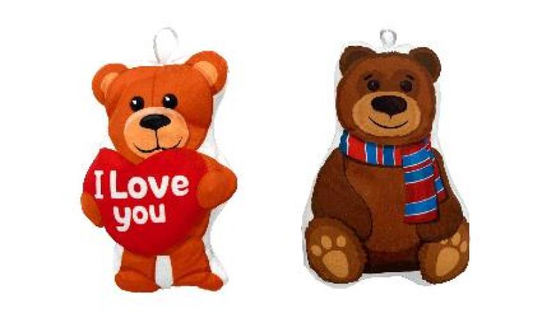 PELUCHE OURS 18CM 2A