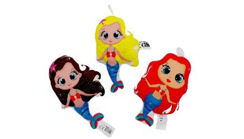 PELUCHE SIRENE 26X16CM 3A