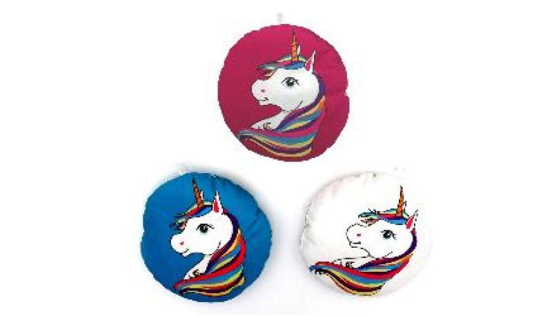 PELUCHE COUSSIN LICORNE 22CM 3A
