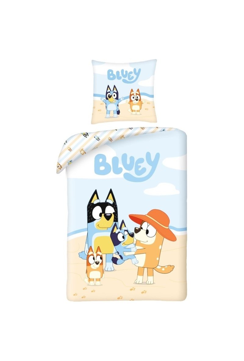 Parure De Lit Bluey - Housse De Couette Bluey