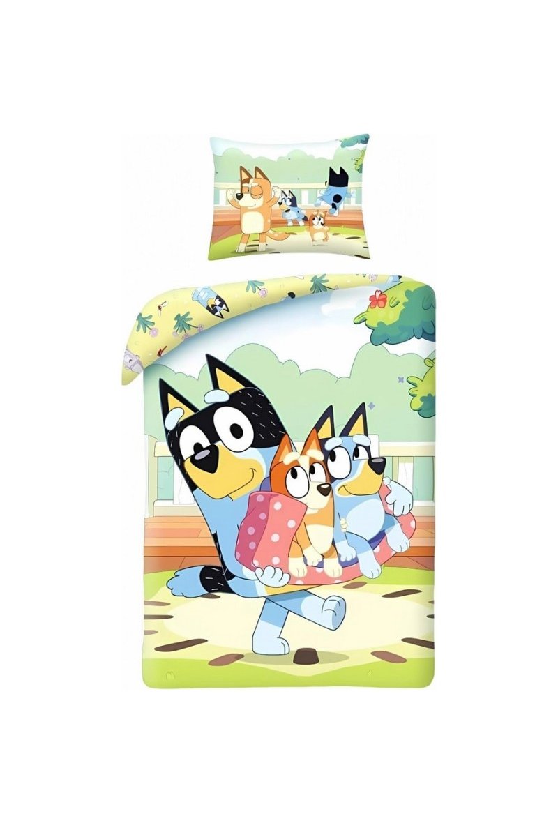 Parure De Lit Bluey - Housse De Couette Bluey