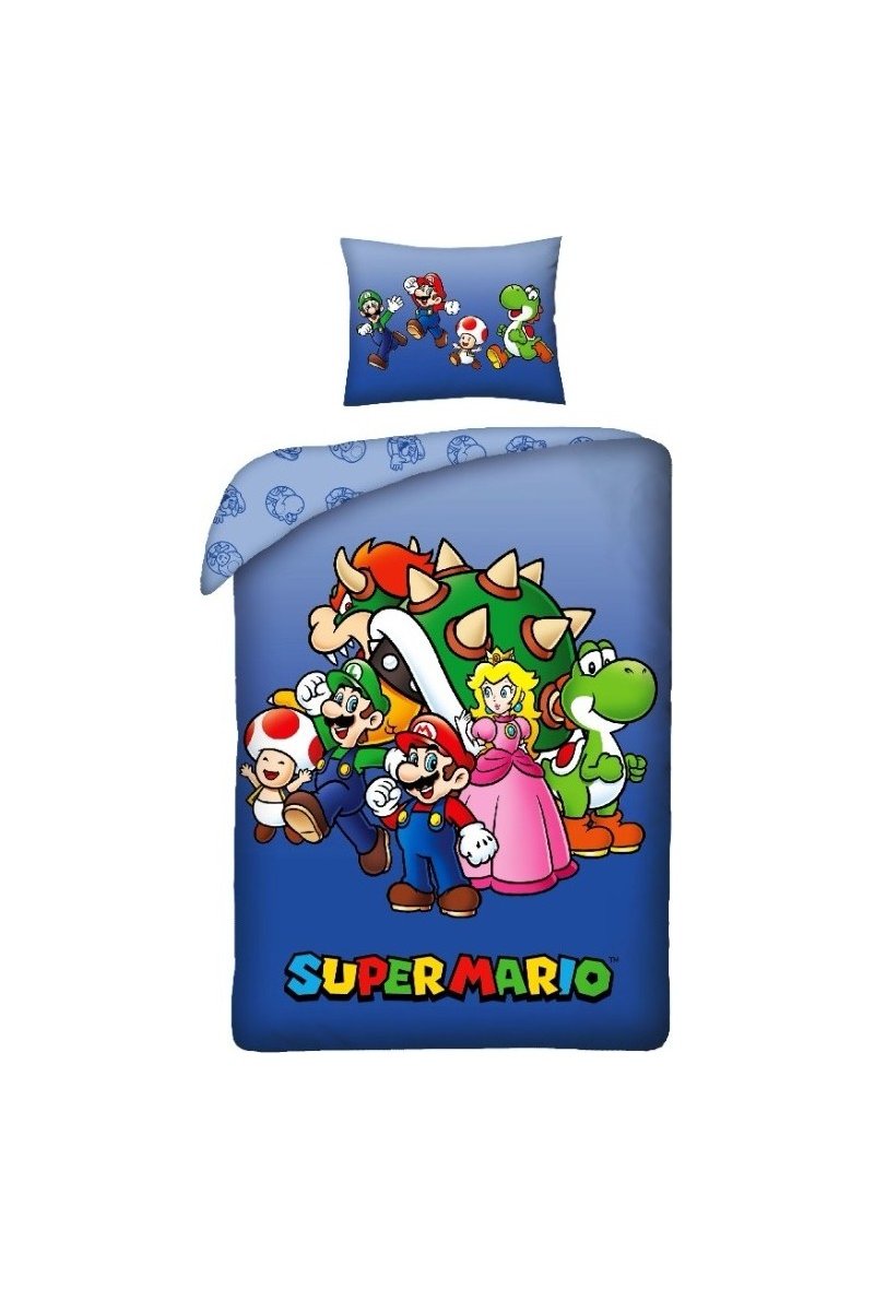 Parure De Lit Super Mario - Housse De Couette Super Mario