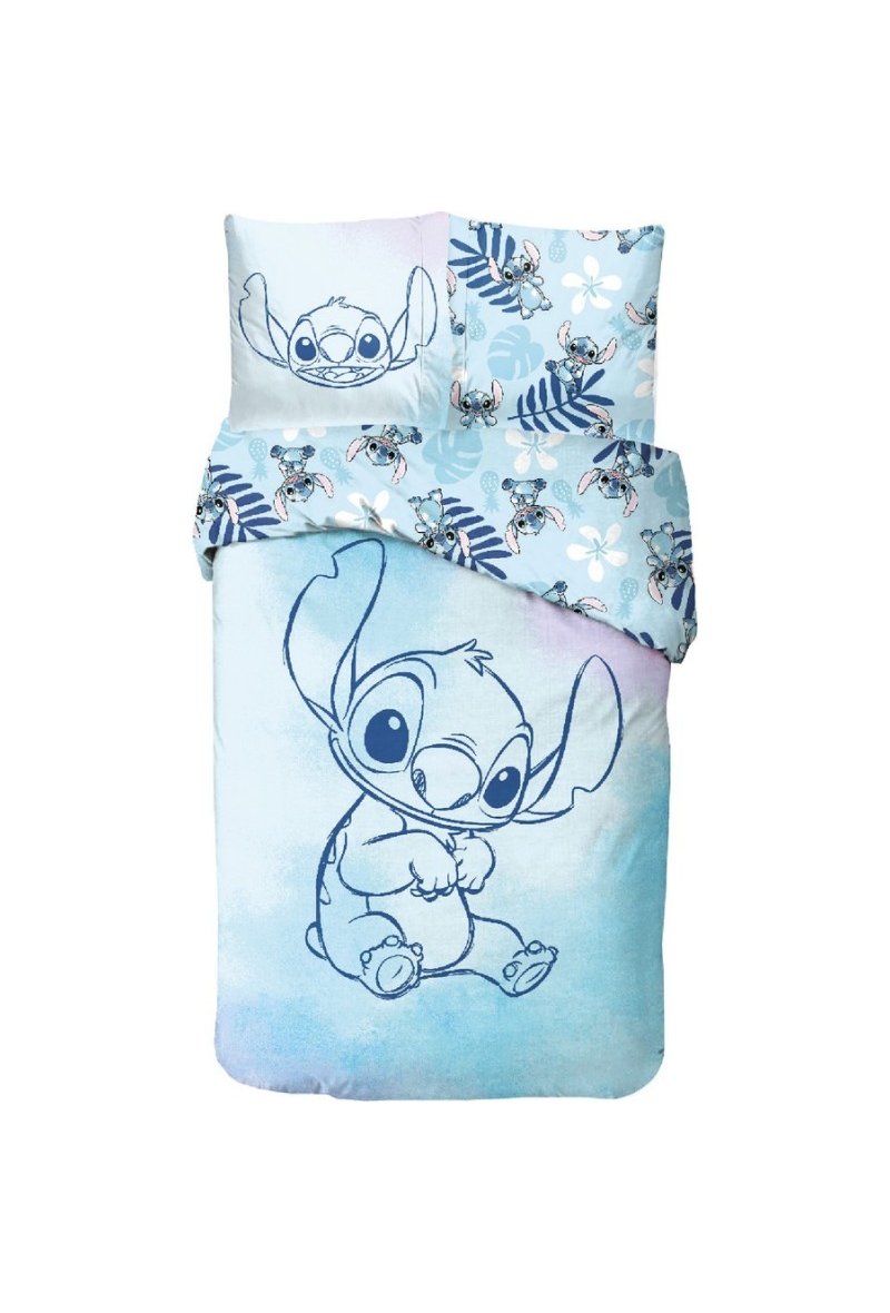 Parure Housse De Couette Lilo And Stitch Dsiney En Coton