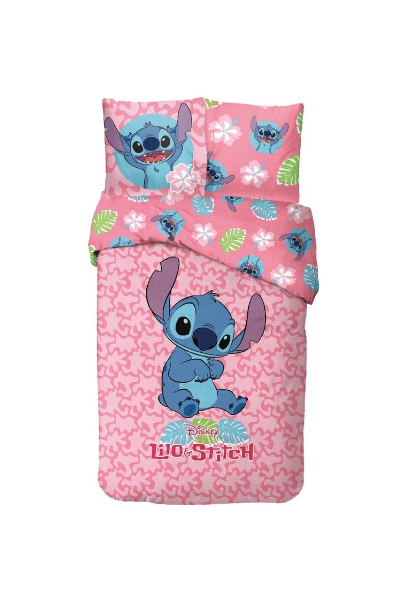 Parure Housse De Couette Lilo And Stitch Dsiney En Coton