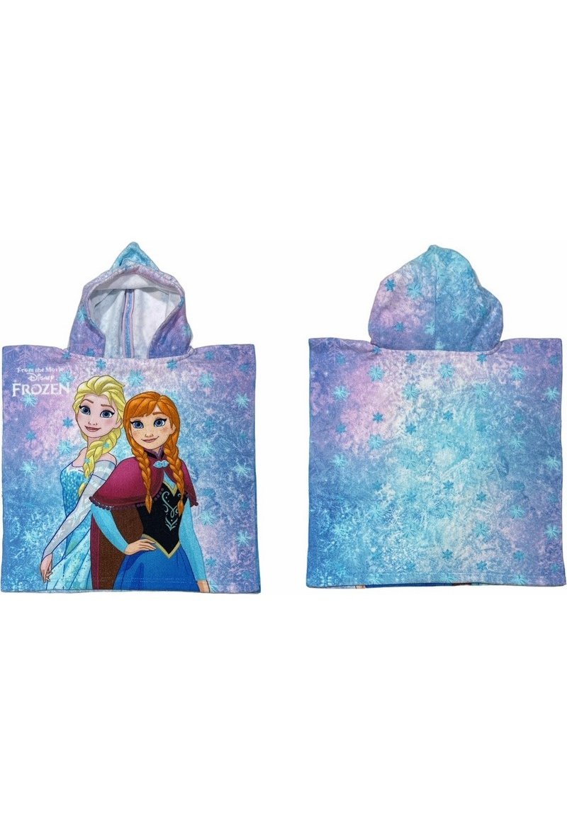 Poncho de bain La Reine des Neiges à capuche