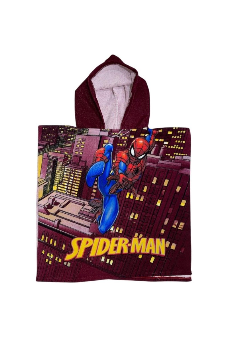 Poncho de bain Spider-Man à capuche