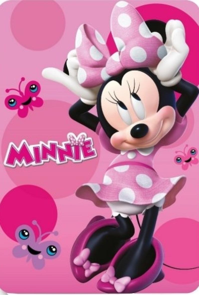 Plaid Polaire Minnie Disney