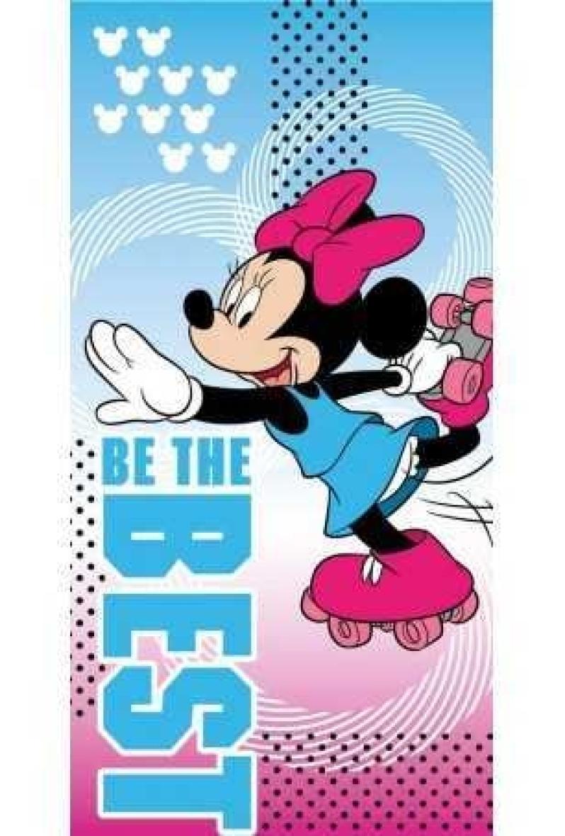 Drap de plage ou drap de bain Minnie roller