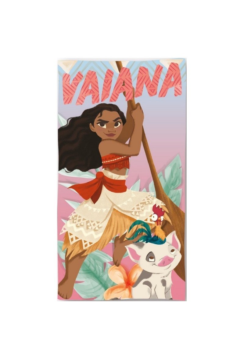 Drap de plage ou drap de bain Vaiana Disney en coton