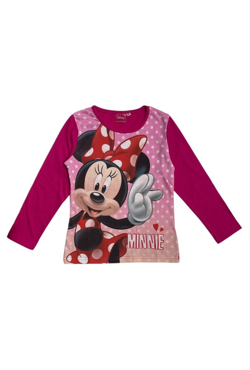 Tee-shirt manches Longues 100% coton Minnie Disney