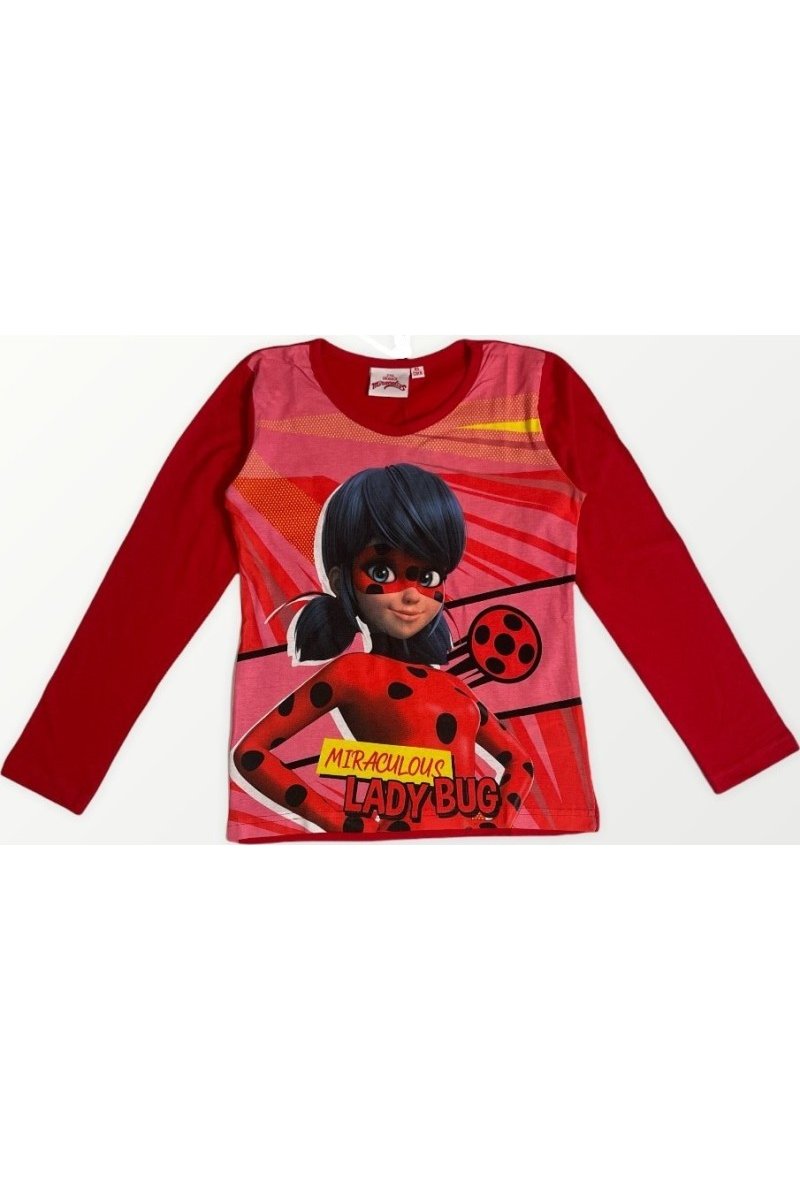Tee-shirt Miraculous - LadyBug 100% coton manches longues