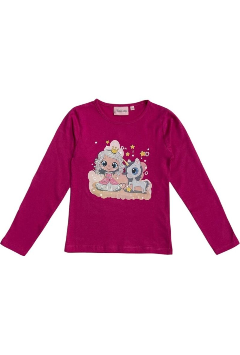 Tee-shirt Licorne 100% coton manches longues